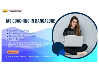 IAS Coaching In Bangalore