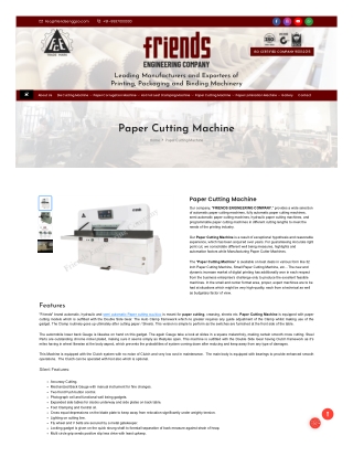 Semi Automatic Paper Cutting Machine in India, Punjab, Amritsar | Buy Now