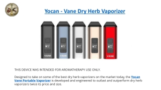Yocan - Vane Dry Herb Vaporizer