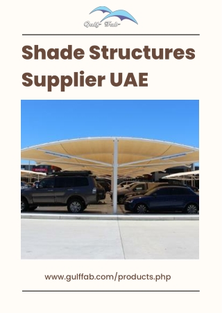 Shade Structures Supplier UAE