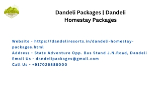 Dandeli Packages | Dandeli Homestay Packages