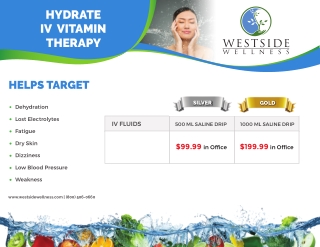 iv vitamin therapy -Westside Wellness