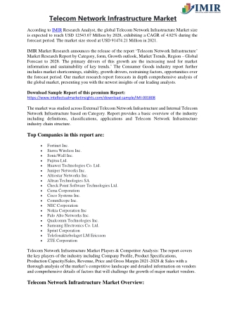 Telecom Network Infrastructure Market