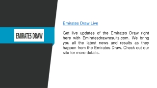 Emirates Draw Live  Emiratesdrawresults.com