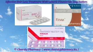 Effective Hair Loss Treatment With Generic Finasteride 1mg Tablets