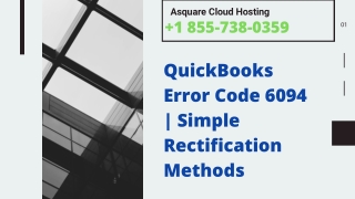 Fix QuickBooks Error Code 6094  Simple Rectification Methods