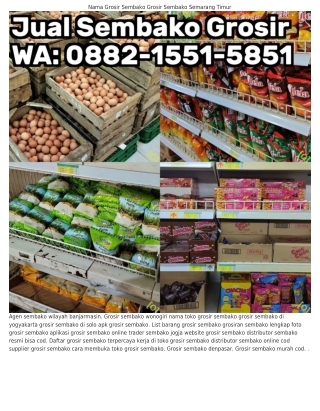 Ô882~l55l~585l (WA) Contoh Spanduk Grosir Sembako Distributor Sembako Harga Pabr