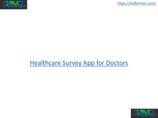 Healthcare Survey App for Doctors