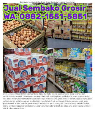 Ö882-l55l-585l (WA) Grosir Sembako Wonogiri Jual Sembako Grosir