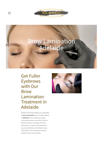 Brow Lamination Adelaide