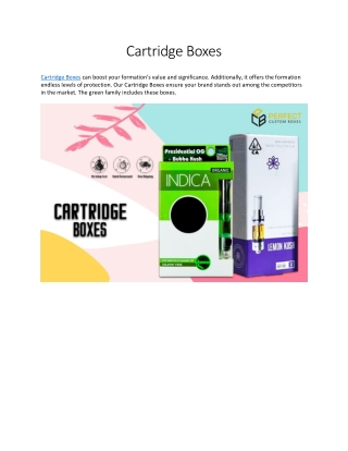 Cartridge Boxes