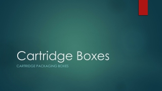 Cartridge Boxes