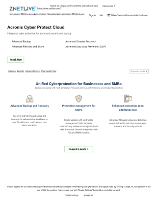 With Acronis Cyber Protect Cloud Ensure Quicker Business Growth