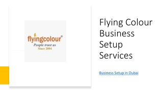 Taking Flight with Flying Colour: Your One-Stop Shop for Business Setup in Dubai