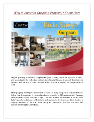 Why to Invest in Gurgaon Property? Know Here