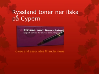 Ryssland toner ner ilska på Cypern