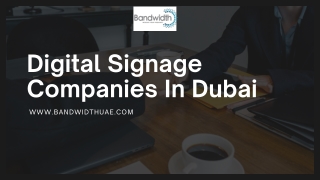 Digital Signage Companies In Dubai