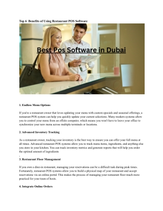 Best Pos Software in Dubai
