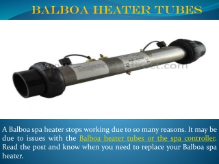 4 Common Signs to Replace Your Balboa Spa Heater