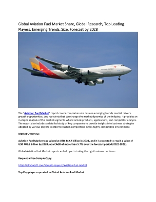 Global Aviation Fuel Market