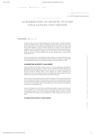 AI marketing in Sports_ Future Challenges and Trends