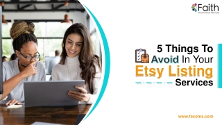 5 Things To Avoid In Your Etsy Listing Services