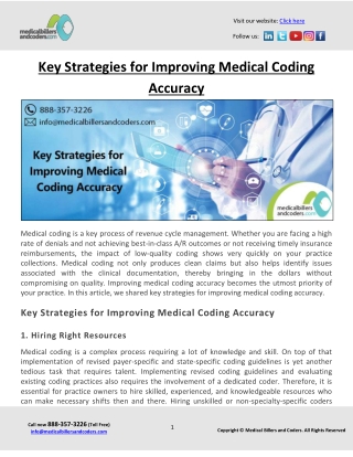 Key Strategies for Improving Medical Coding Accuracy