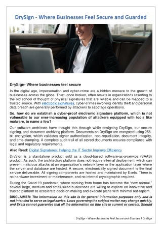 DrySign - Where Businesses Feel Secure and Guarded