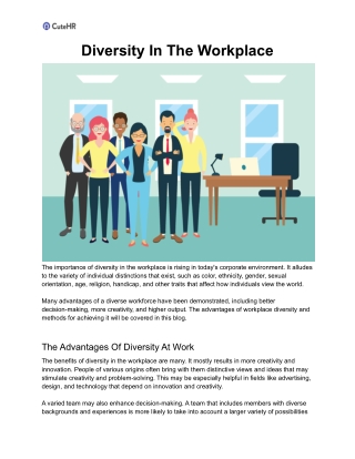 Diversity In The Workplace