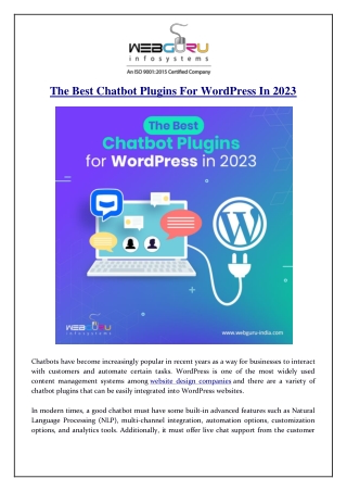 The Best Chatbot Plugins For WordPress In 2023