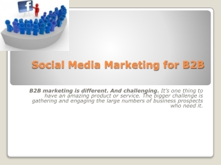 B2B marketing with Social Media | Lead Generation strategies