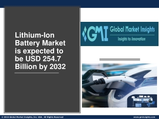 Lithium-Ion Battery Market Top Trends, Future Analysis & Forecast 2023-2032