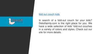 Fold Out Couch Kids  Delsitfamily.com