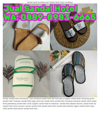 ౦889_898౩_6665 (WA) Sandal Hotel Untuk Souvenir Jual Sandal Hotel Di Bali