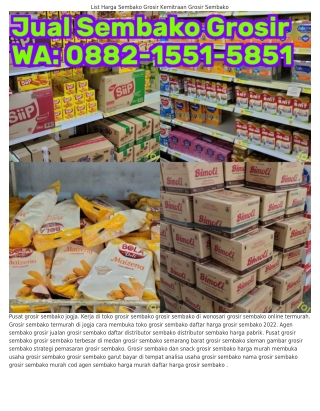౦88ᒿ~I55I~585I (WA) Omset Toko Grosir Sembako Cara Usaha Grosir Sembako