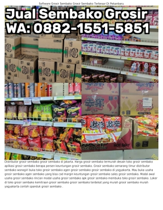 Ö88ᒿ.1551.5851 (WA) Modal Usaha Grosir Sembako Grosir Sembako Harga Murah