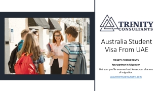 Australia Student Visa From UAE