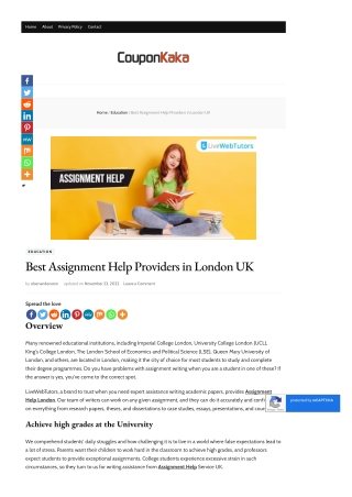 Best Assignment Help Services for all students in UK