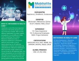 Metaverse Health Care In Services