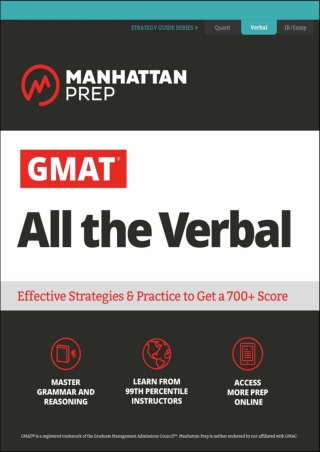 DOWNLOAD/PDF  GMAT All the Verbal: The definitive guide to the verbal section of