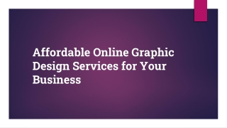 Affordable Online Graphic Design Services for Your Business