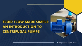 what is centrifugal pump