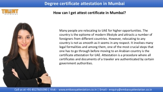 Get Best Document Attestation for UAE in Mumbai