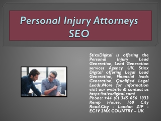 Personal Injury Attorneys SEO