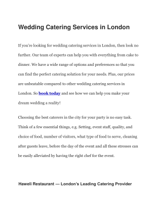 Wedding-Catering-Services-in-London