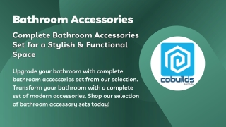 Complete Bathroom Accessories Set for a Stylish & Functional Space Canva