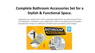 Complete Bathroom Accessories Set Microsoft