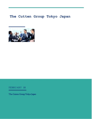 High Worth Men's Asset Protection - The Cutten Group Tokyo, Japan