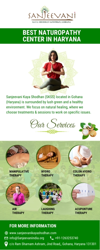 Best naturopathy center in Haryana- Sanjeevani Kaya Shodhan