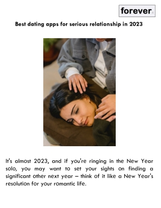 Best dating apps for serious relationship in 2023
